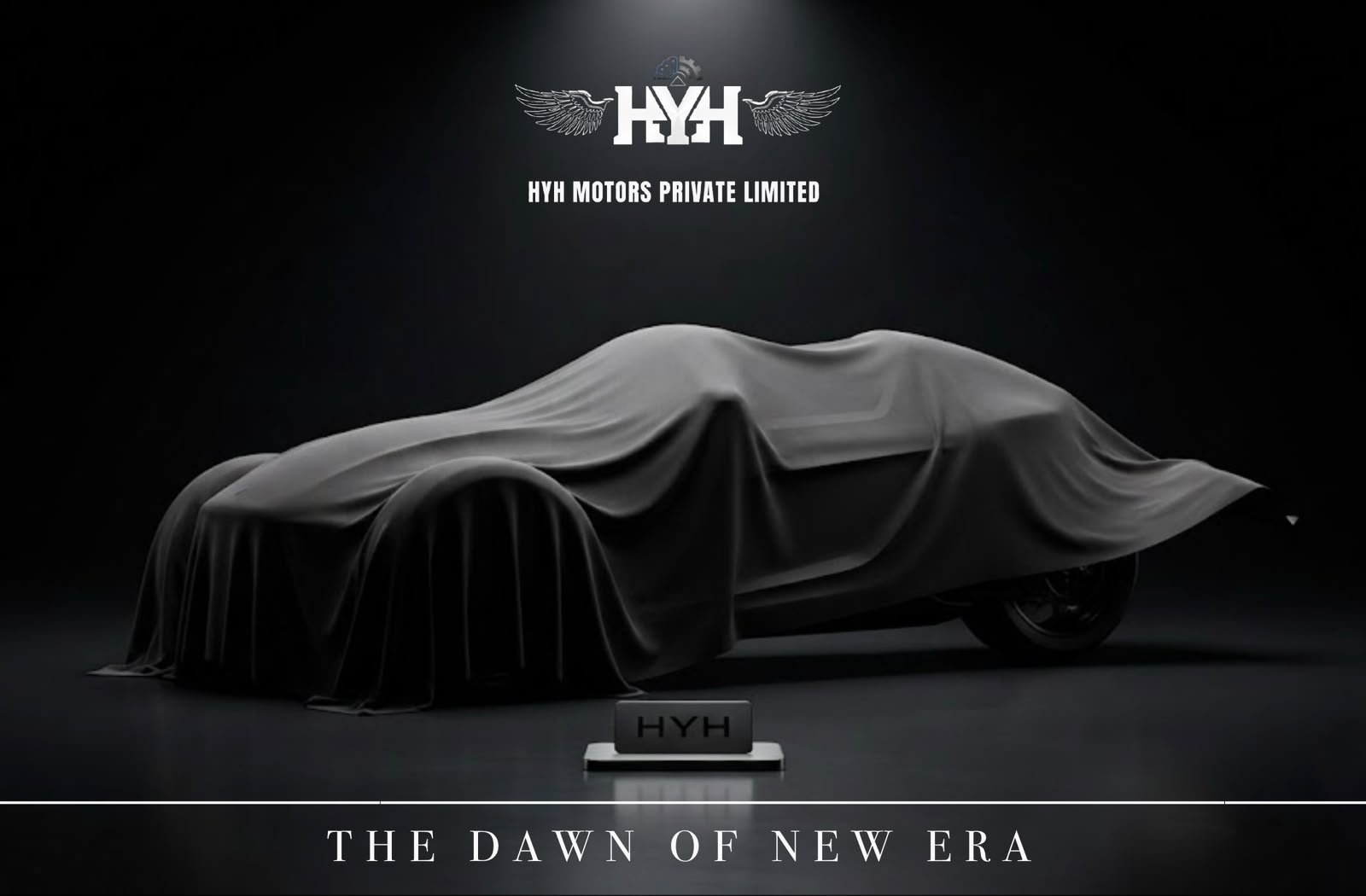 HYH Motors electric off-road trike, reveal poster